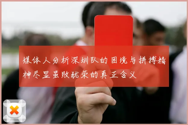 媒体人分析深圳队的困境与拼搏精神尽显虽败犹荣的真正含义